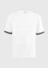White Textured Tape T-Shirt - S Image 4