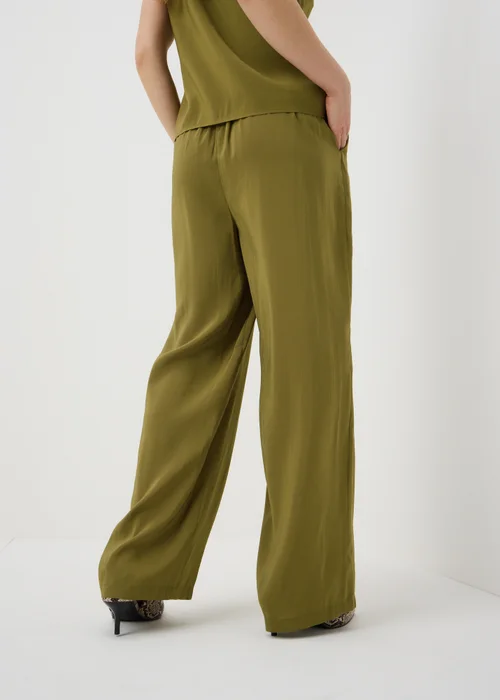 Et Vous Olive Straight Leg Co Ord Trousers - 8 R Image 2