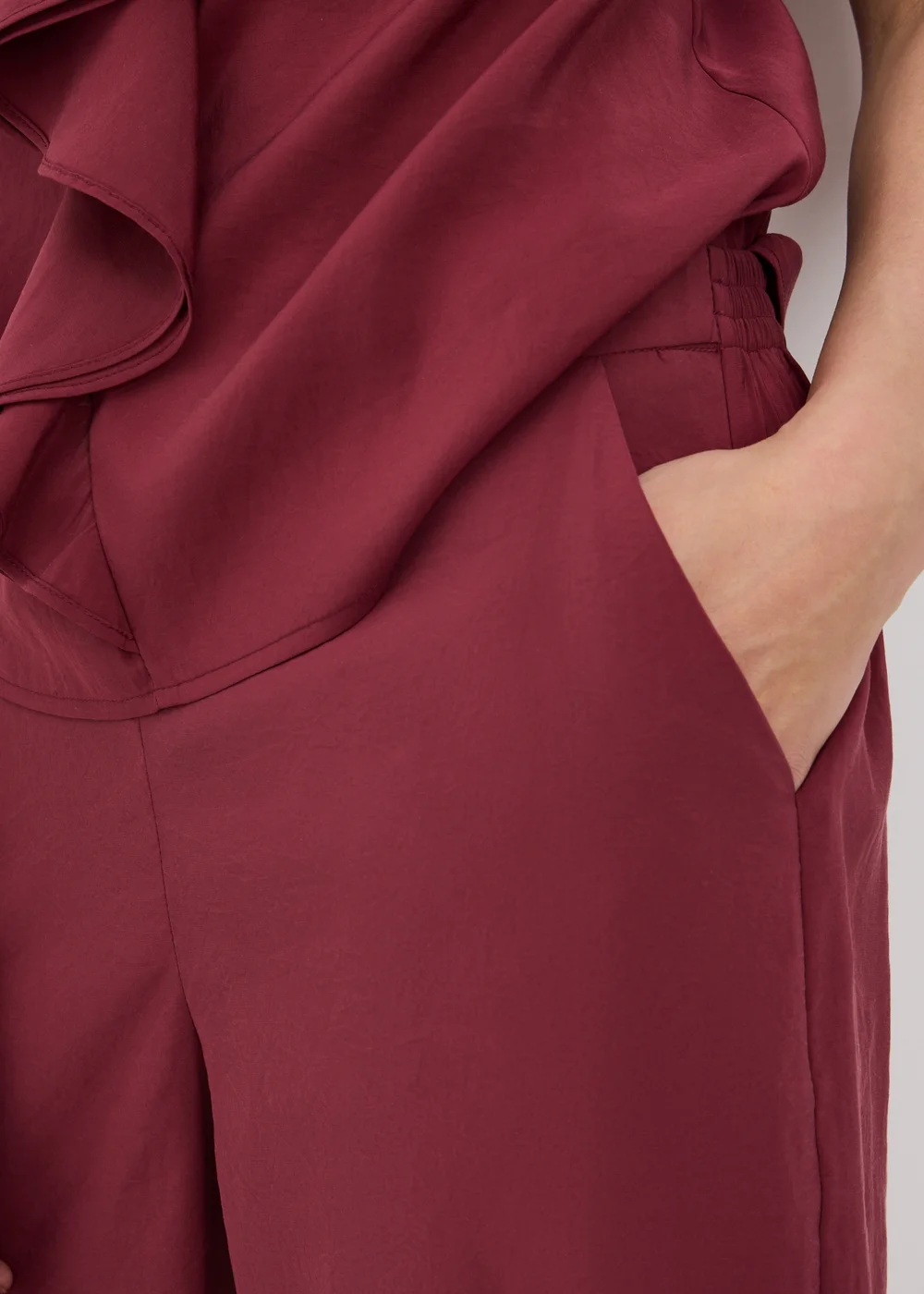 Et Vous Berry Straight Leg Co Ord Trousers - 22 S Image 3