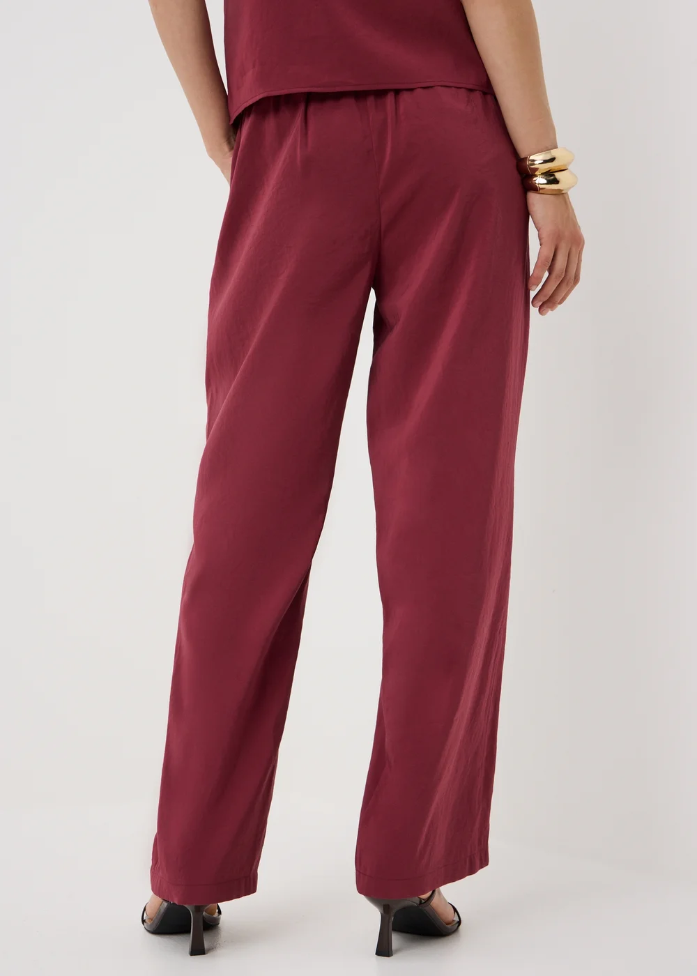 Et Vous Berry Straight Leg Co Ord Trousers - 22 S Image 2