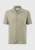 Khaki Plisse Co Ord Shirt - S Image 3