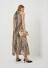 Et Vous Beige Snake Print Halter Neck Maxi Dress - 8 Image 2