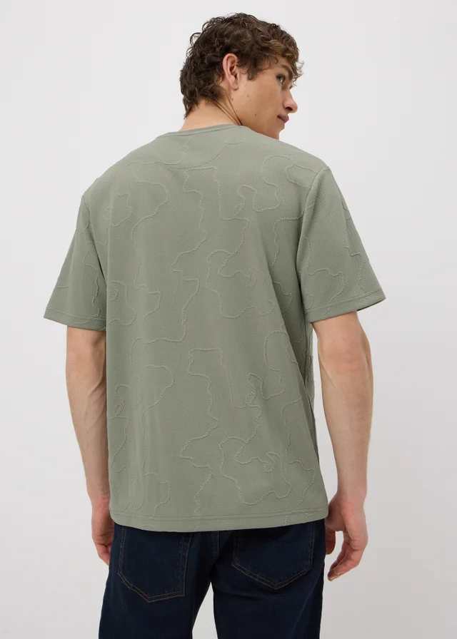 Sage Green Embroidered T-Shirt