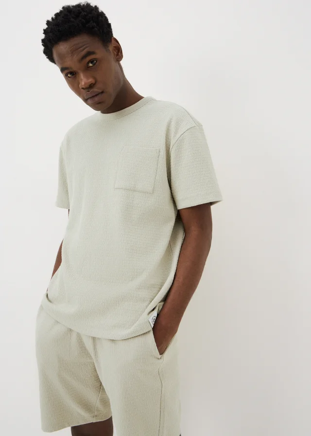 Sage Waffle Co Ord T-Shirt