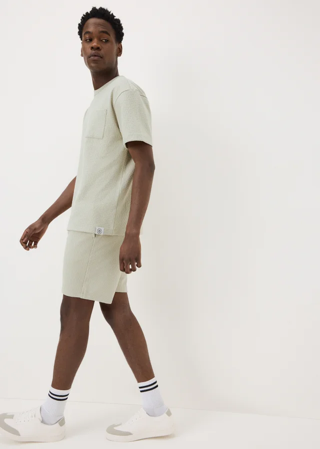 Sage Waffle Co Ord T-Shirt