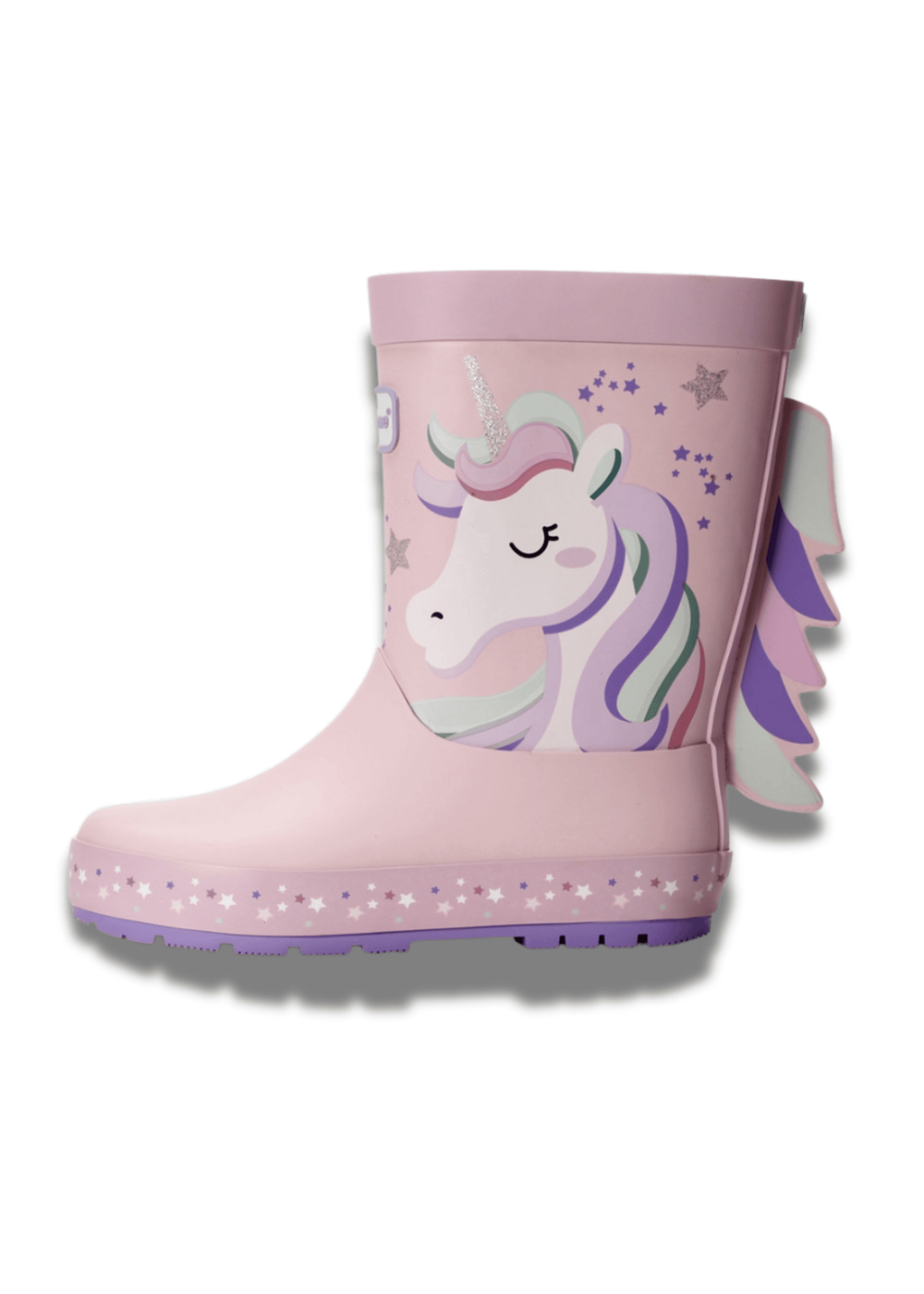 ToeZone Girls Pink Unicorn Waterproof Wellies (Younger 6 - Older 12) - 8 infants Image 6