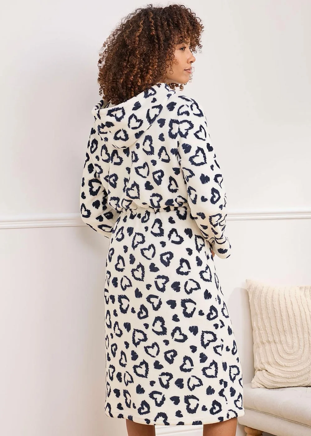 Cotton Traders Warm Cream Fleece Zip Front Dressing Gown - Size 26-28 Cotton Traders Warm Cream Fleece Zip Front Dressing Gown - Size 26-28