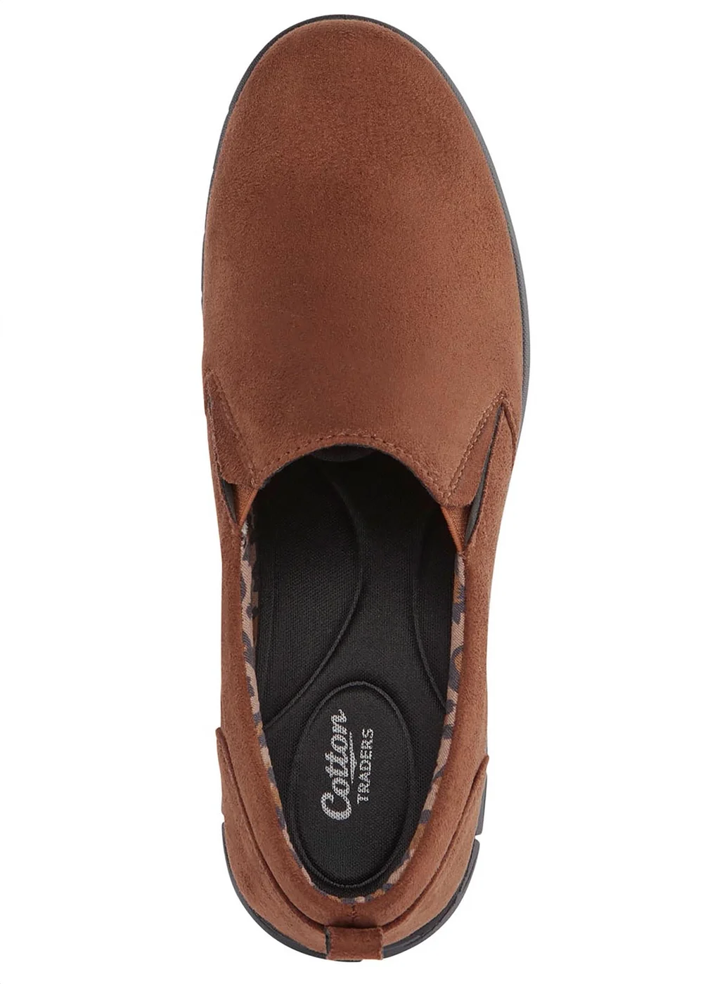 Cotton Traders Chocolate Slip On Shoes - Size 5 Image 2