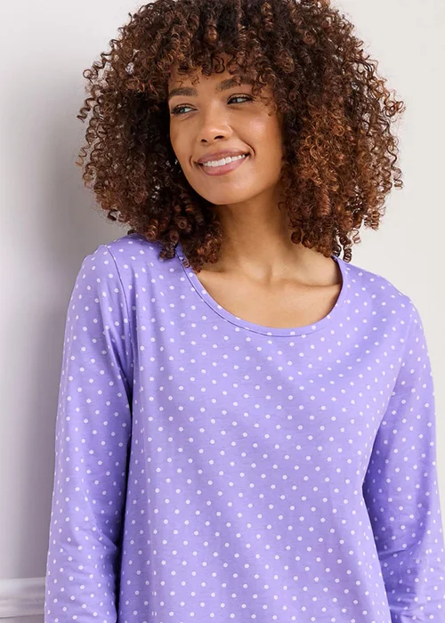Cotton Traders Lavender 2 Pack Long Sleeve Nightdresses - Size 22-24 Image 3