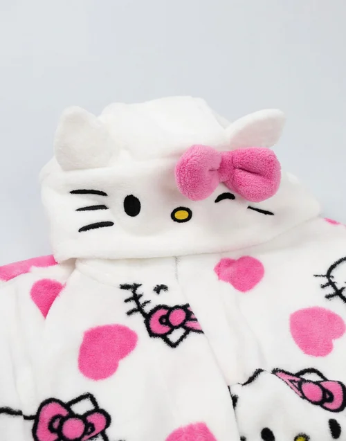 Vanilla Underground Hello Kitty Character Multicoloured Hooded Bathrobe - Small Image 5