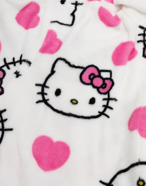 Vanilla Underground Hello Kitty Character Multicoloured Hooded Bathrobe - Small Image 4