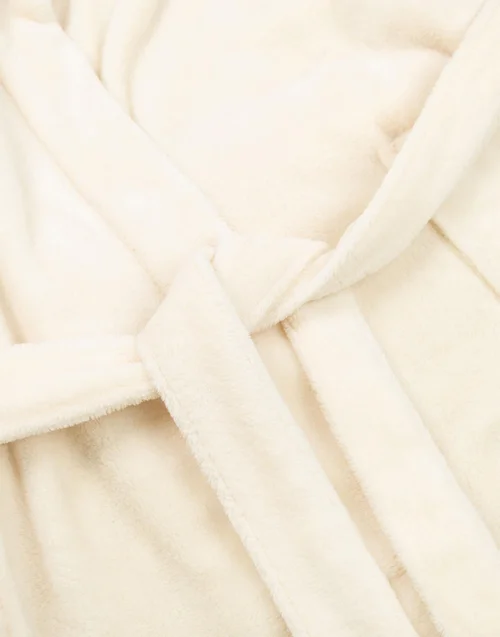 Vanilla Underground Peanuts Snoopy Adults White Hooded Bathrobe - Extra Large Image 5