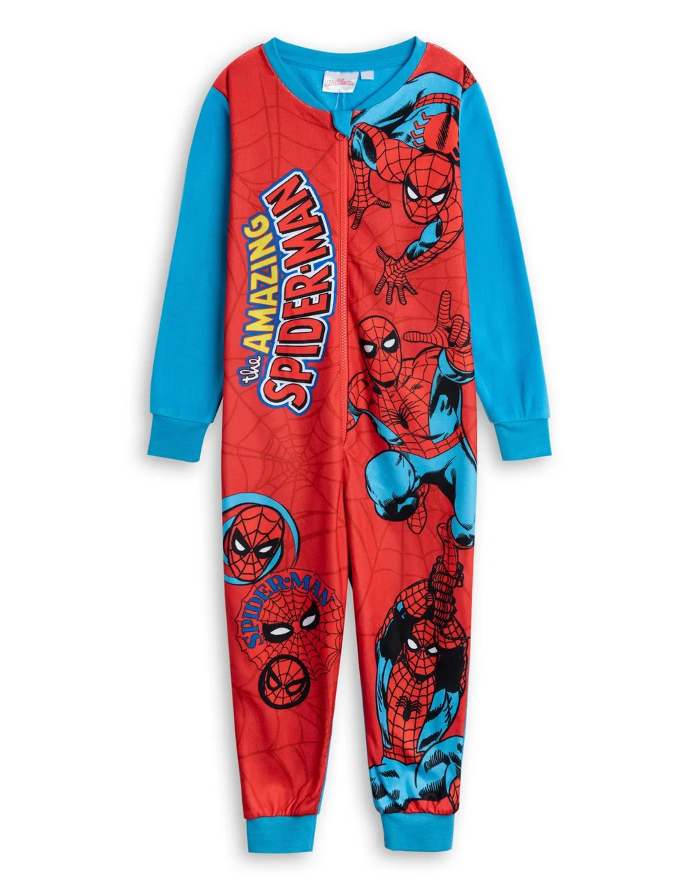 Vanilla Underground Marvel The Amazing Spider-Man Kids Red Onesie (18mnths-6yrs) - Age 4-5 Years Image 1