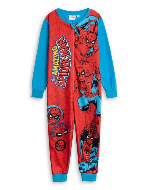 Vanilla Underground Marvel The Amazing Spider-Man Kids Red Onesie (18mnths-6yrs) - Age 4-5 Years Image 1