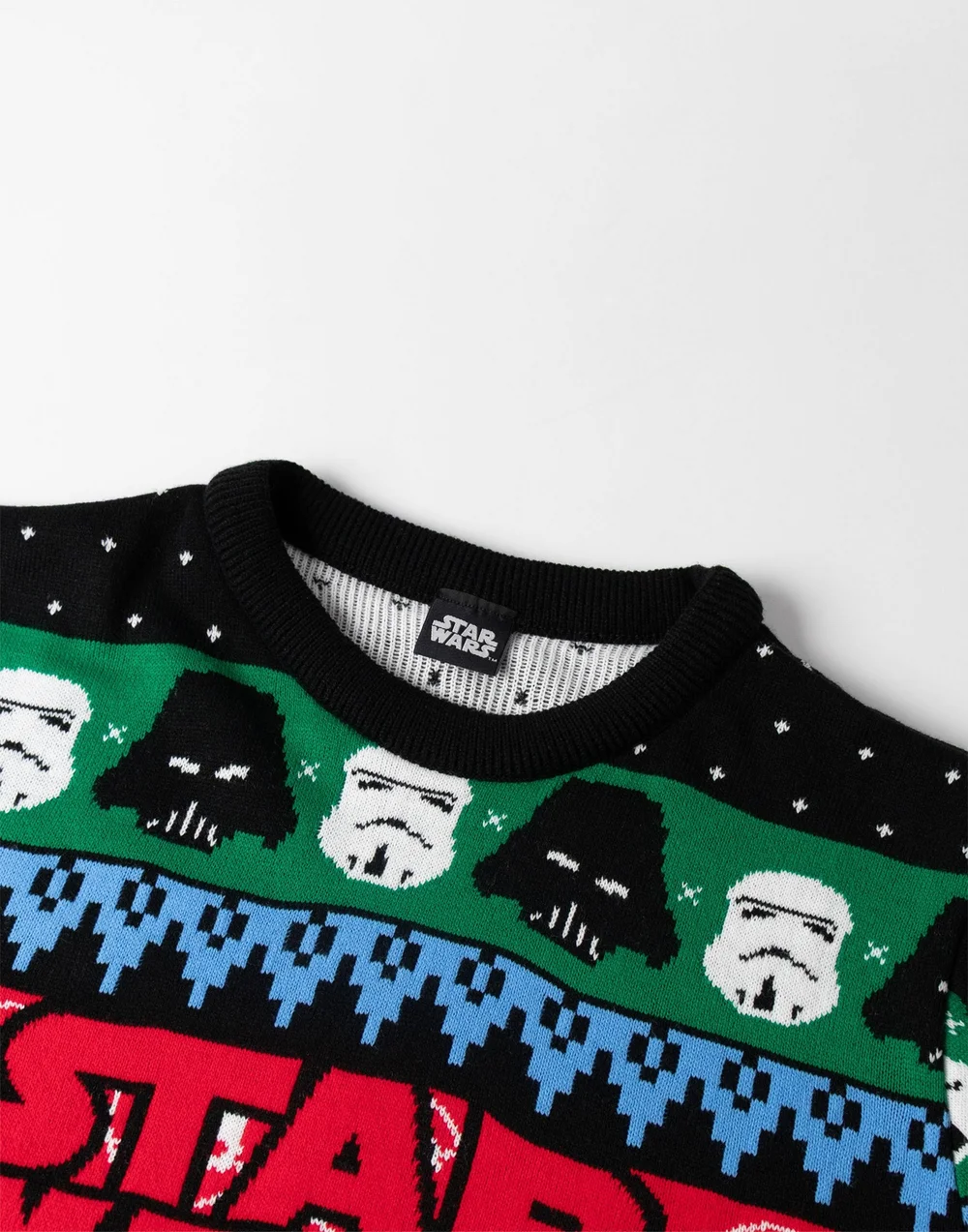Vanilla Underground Star Wars Logo Adults Multicoloured Christmas Jumper - 2XL Image 5