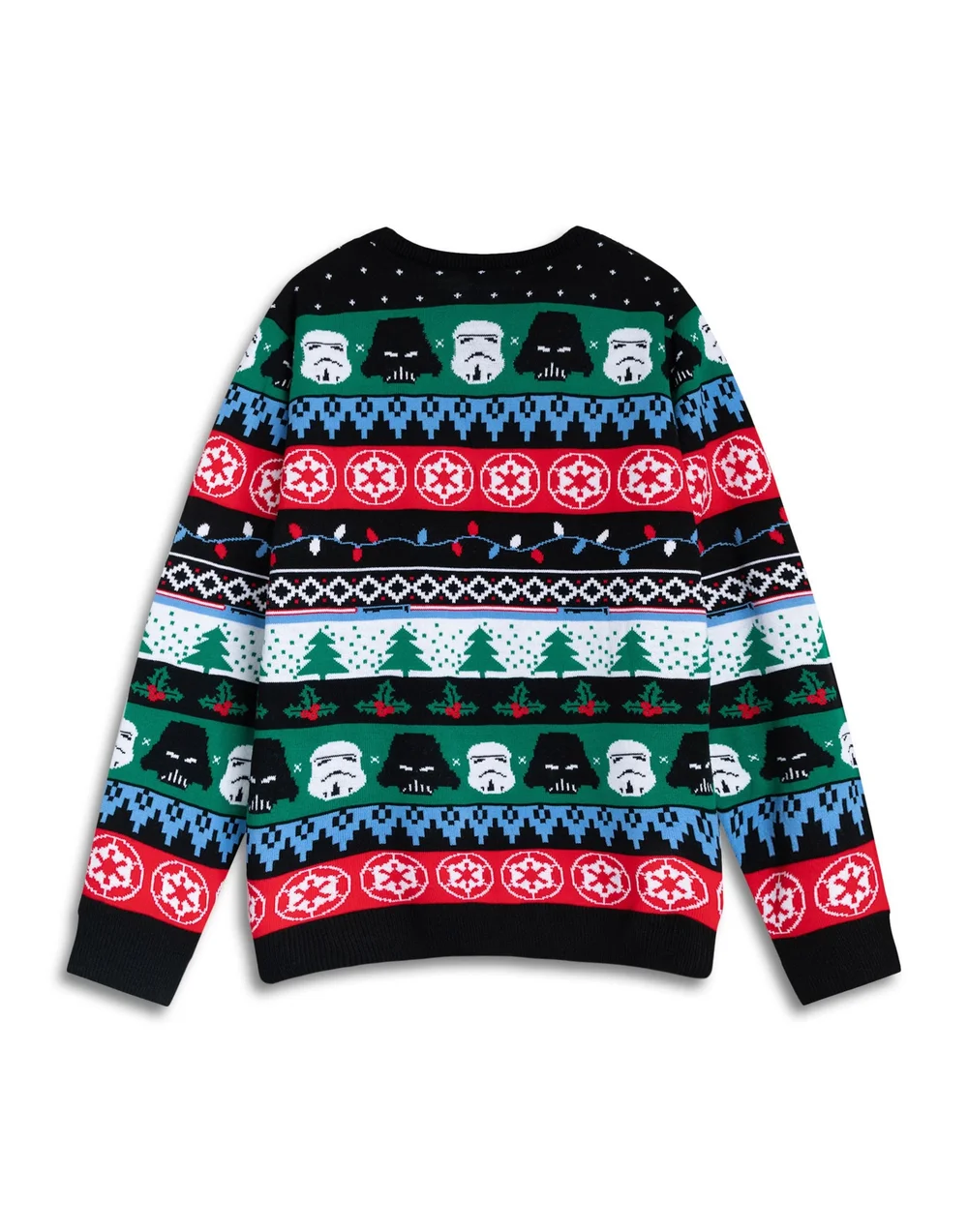Vanilla Underground Star Wars Logo Adults Multicoloured Christmas Jumper - 2XL Image 2