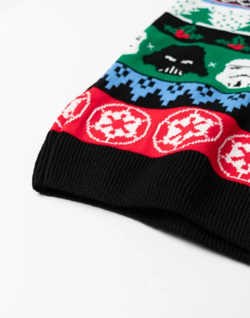 Vanilla Underground Star Wars Logo Adults Multicoloured Christmas Jumper - 2XL Image 4