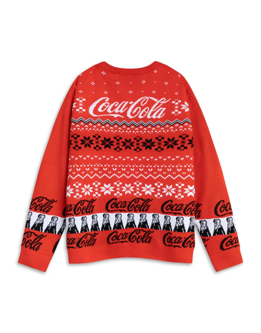 Vanilla Underground Coca Cola Logo Adults Red Christmas Jumper - S Image 2