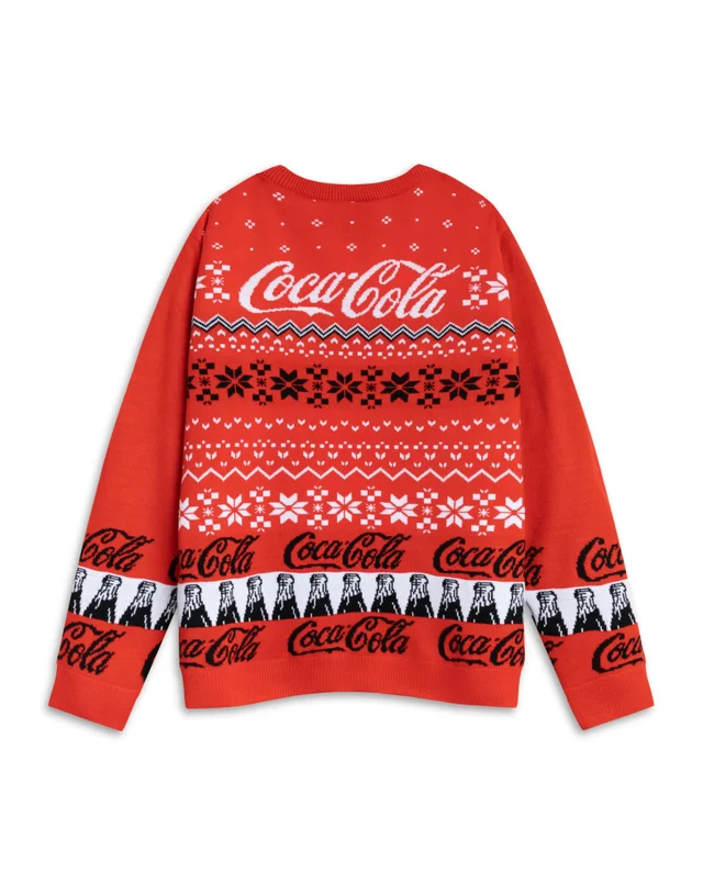 Vanilla Underground Coca Cola Logo Adults Red Christmas Jumper