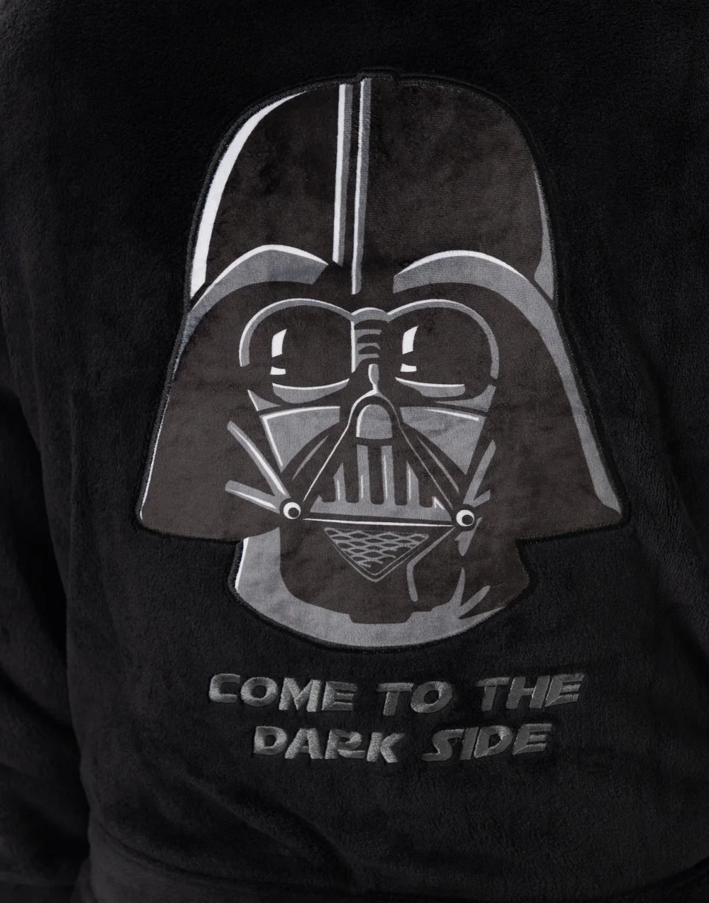 Vanilla Underground Star Wars Darth Vader Adults Black Hooded Bathrobe - Small Image 3