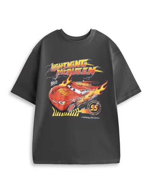 Vanilla Underground Disney Cars Adults Multicoloured Short Sleeve Long Leg Pyjama Set - Small Image 3