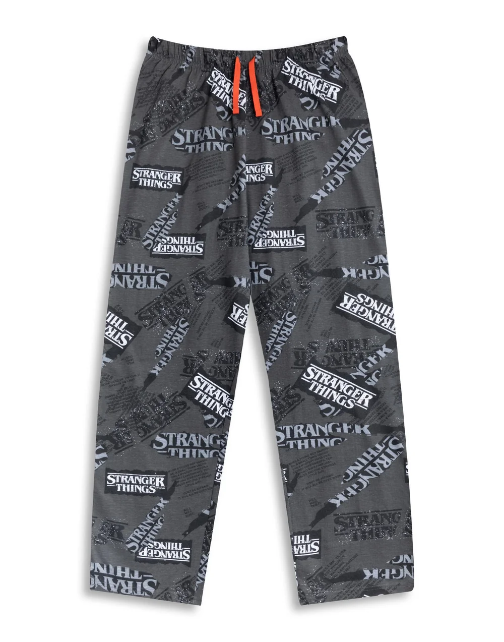 Vanilla Underground Stranger Things Logo Adults White S/Sleeve Long Leg Pyjama Set - Extra Large Image 4