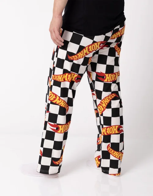 Vanilla Underground Hot Wheels Logo Adults Multicoloured Lounge Pants - Small Image 2