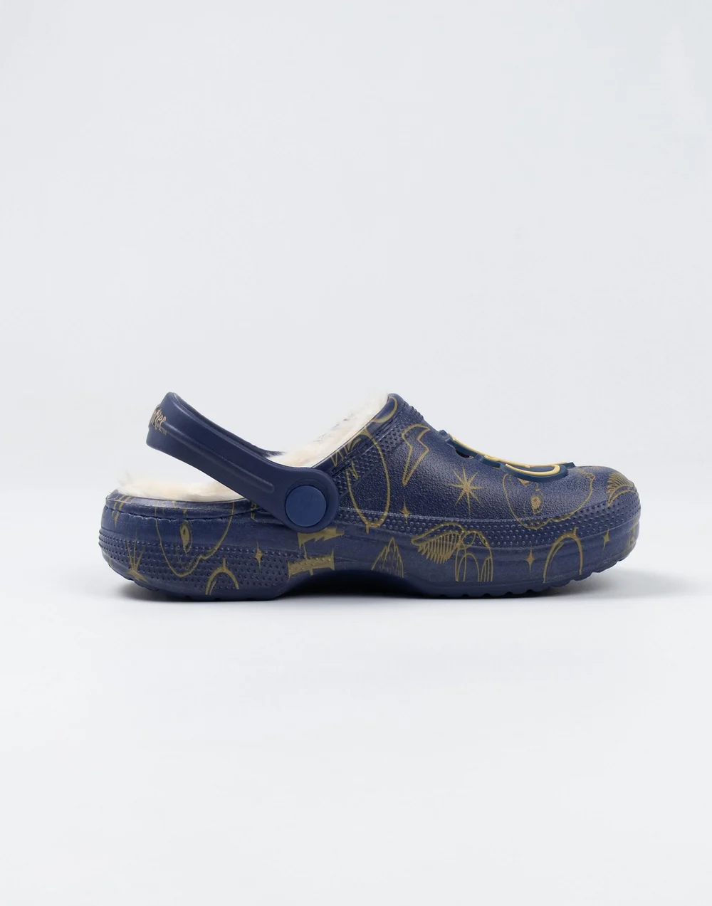 Vanilla Underground Harry Potter Kids Fur Lined Navy Clogs (Older 12-5) - 5 Infants Image 5