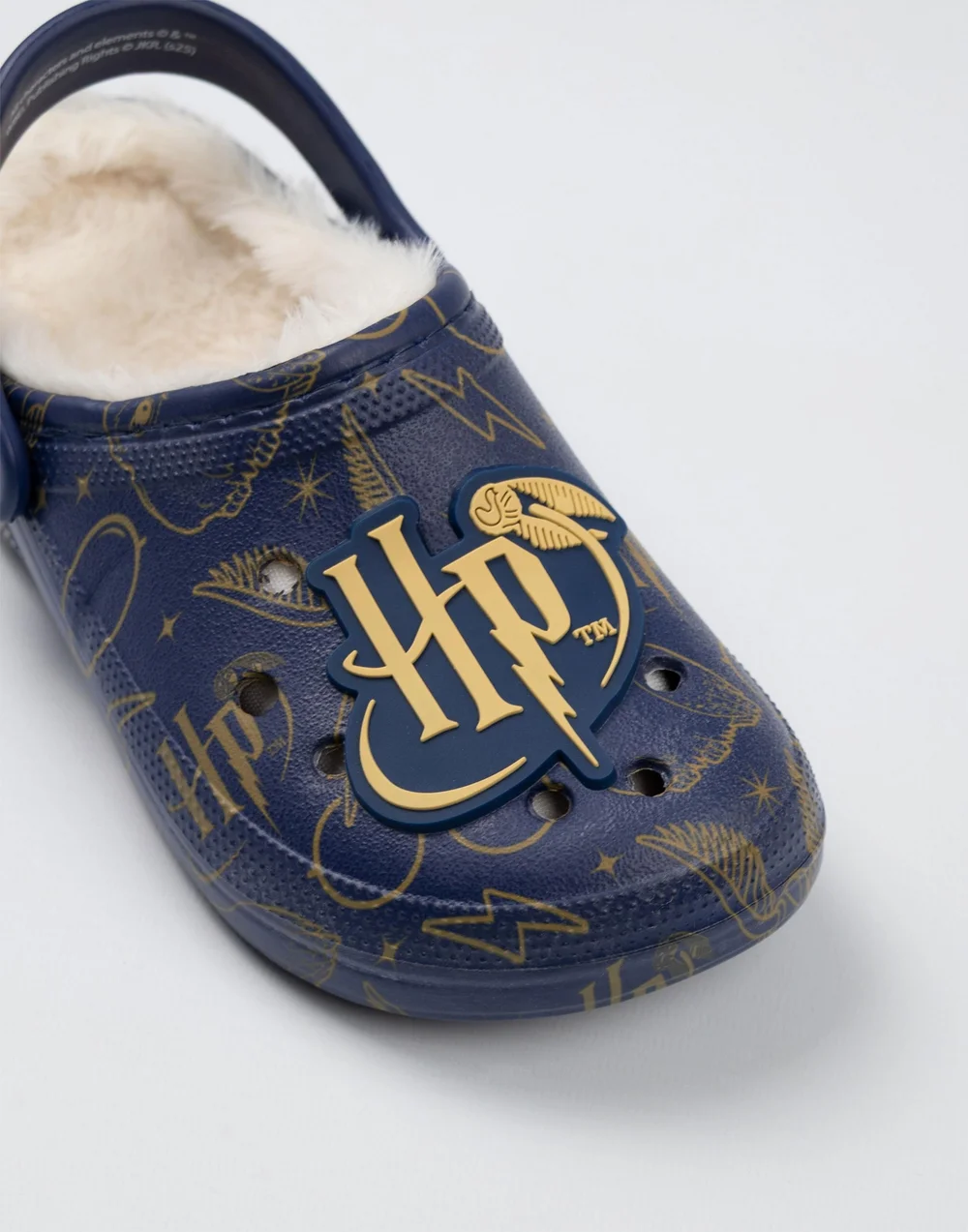 Vanilla Underground Harry Potter Kids Fur Lined Navy Clogs (Older 12-5) - 5 Infants Image 4