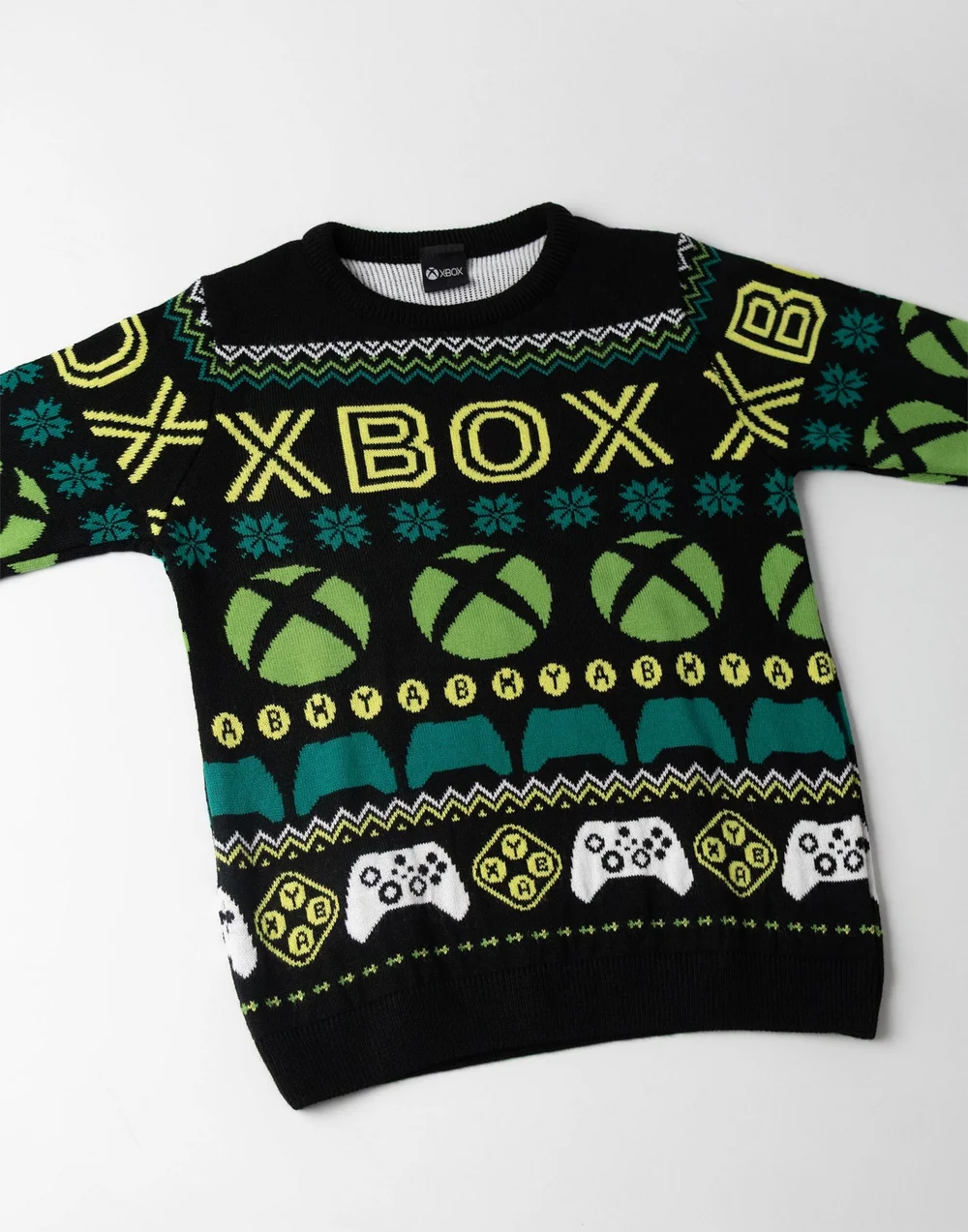 Vanilla Underground Xbox Logo Kids Multicoloured Christmas Jumper (5-14yrs) - 9-10 Yrs Image 3