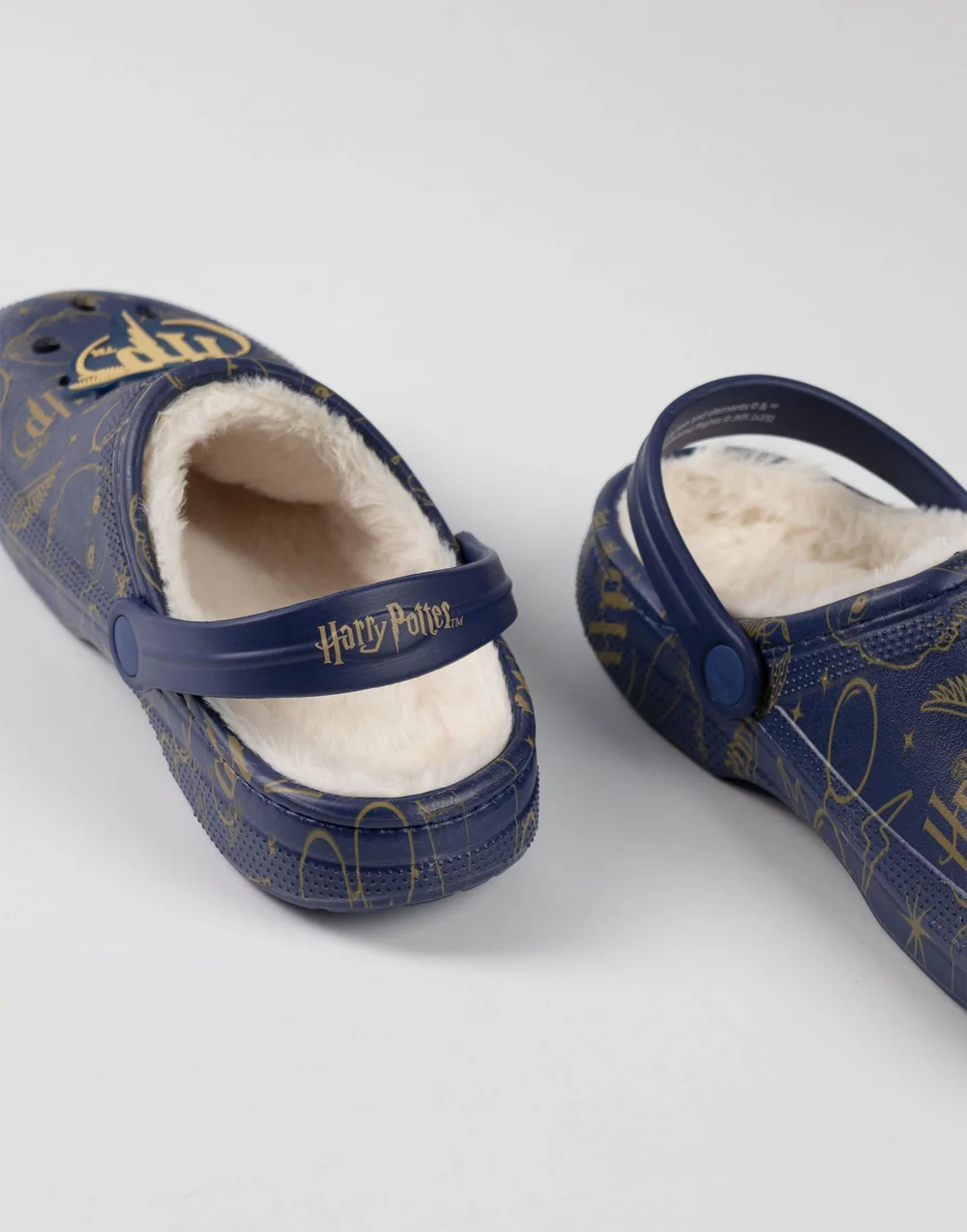 Vanilla Underground Harry Potter Logo Fur Lined Adults Navy Clogs - 5 Image 4
