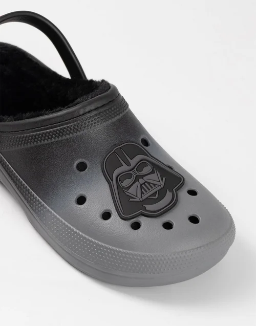 Vanilla Underground Star Wars Darth Vader Fur Lined Adults Black Clogs - 8 UK - 9 Image 3