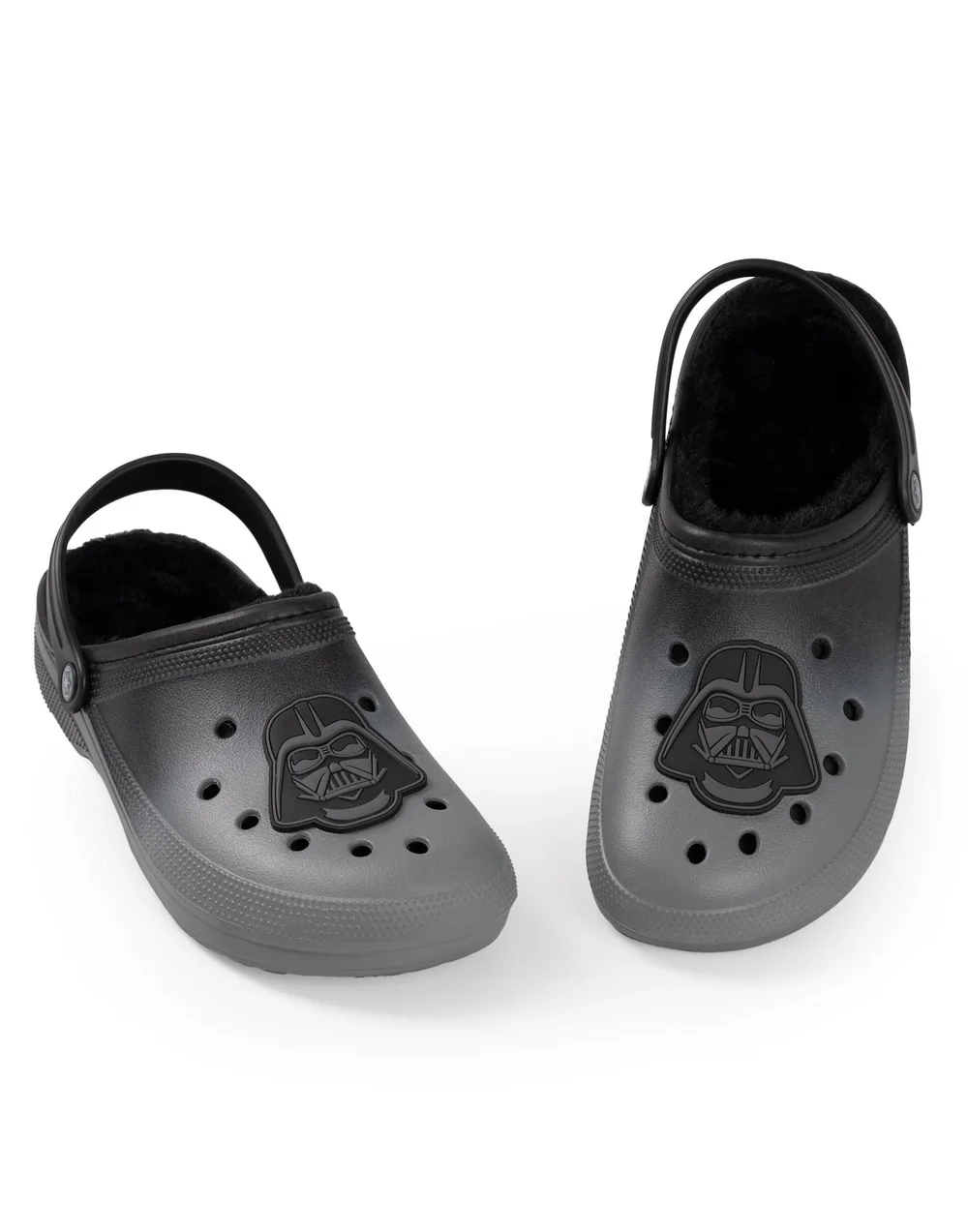 Vanilla Underground Star Wars Darth Vader Fur Lined Adults Black Clogs - 8 UK - 9 Image 1