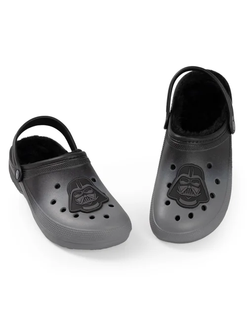 Vanilla Underground Star Wars Darth Vader Fur Lined Adults Black Clogs - 8 UK - 9 Image 1
