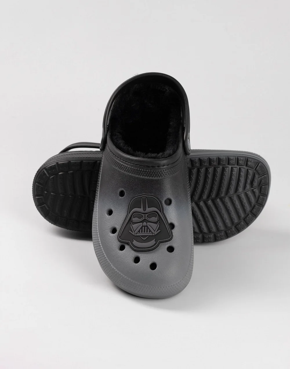 Vanilla Underground Star Wars Darth Vader Fur Lined Adults Black Clogs - 8 UK - 9 Image 4