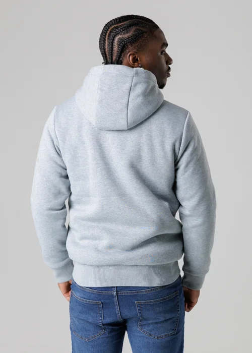 Tokyo Laundry Light Grey Brushed Back Fleece Zip-Through Hoody With Borg Lining - XL Image 2