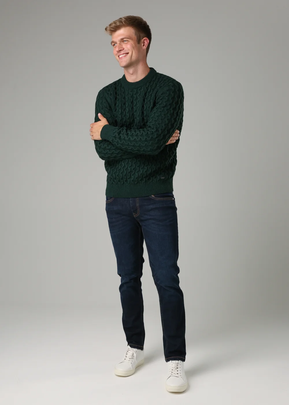 Tokyo Laundry Green Crew Neck Wool Blend Jumper - XL Image 3