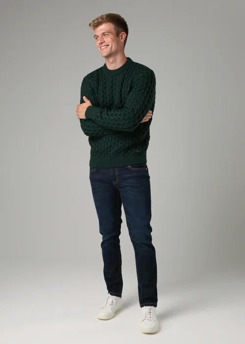 Tokyo Laundry Green Crew Neck Wool Blend Jumper - XL Image 3