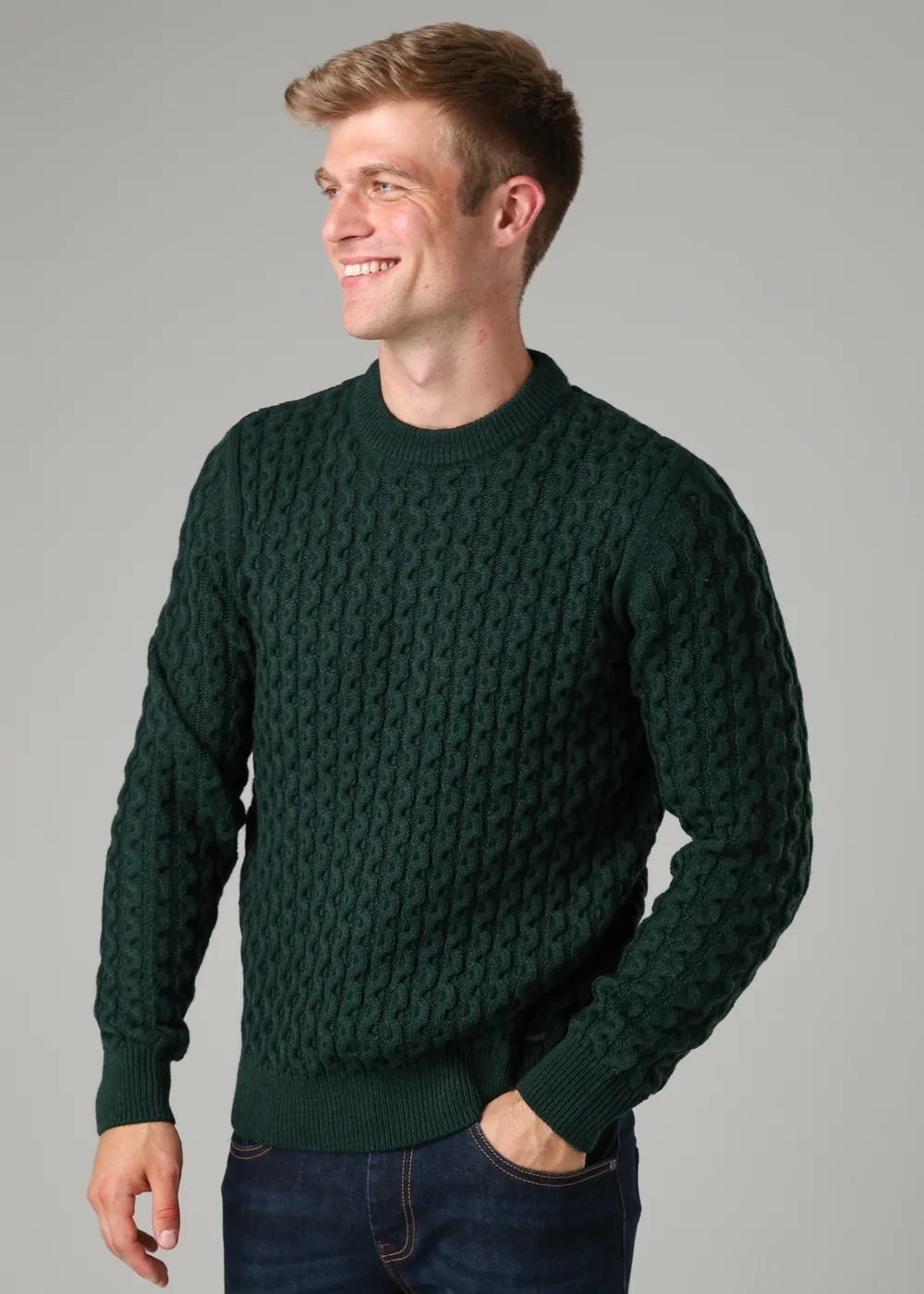 Tokyo Laundry Green Crew Neck Wool Blend Jumper - XL Image 1