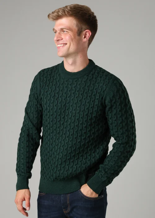 Tokyo Laundry Green Crew Neck Wool Blend Jumper - XL Image 1