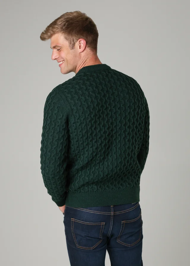 Tokyo Laundry Green Crew Neck Wool Blend Jumper