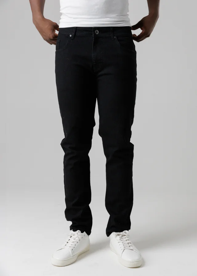 Tokyo Laundry Black Slim Fit Cotton Blend Jeans