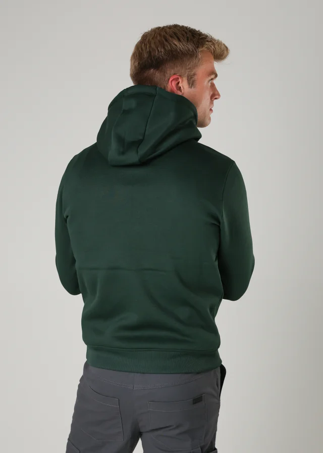 Tokyo Laundry Green Brushed Back Fleece Drawcord Hoody