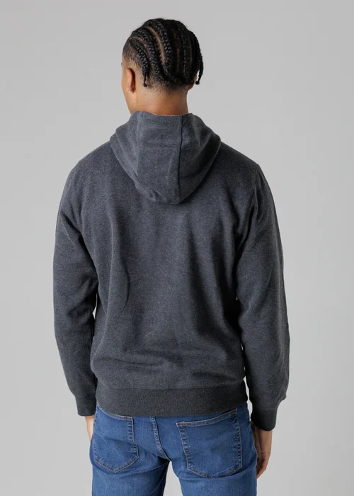 Tokyo Laundry Dark Grey Cotton Blend Drawcord Hoody - L Image 2