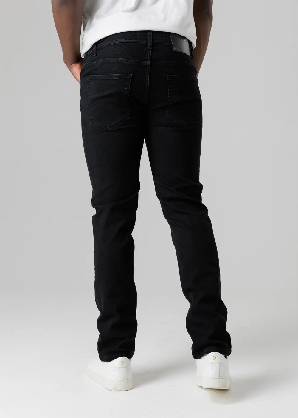 Tokyo Laundry Black Straight Fit Cotton Blend Jeans - 40/L30 Image 2