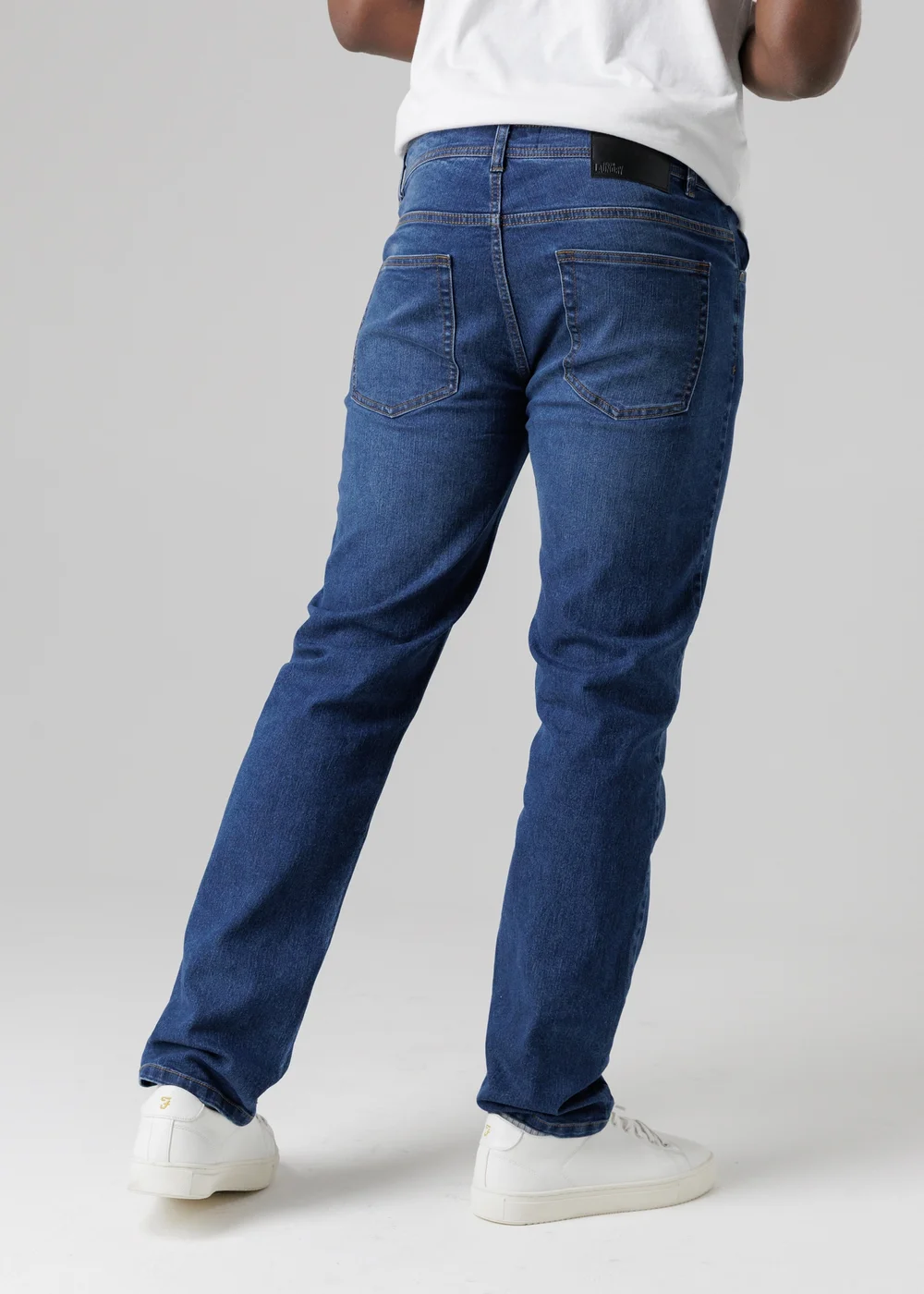 Tokyo Laundry Light Blue Straight Fit Cotton Blend Jeans - 30/L32 Image 2