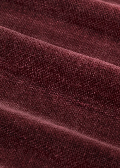 Yard Heavy Chenille Velvet Room Darkening Eyelet Curtain Pair Beetroot - 46W X 54D (117x137cm Image 5