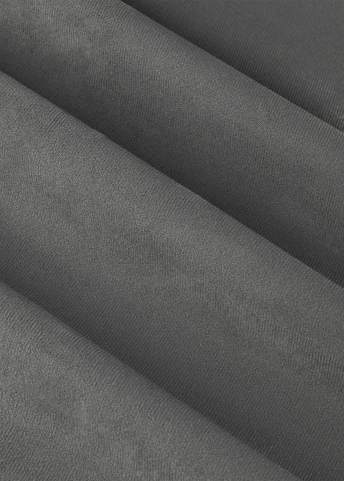 Furn The Ultimate Velvet Room Darkening Eyelet Curtain Pair Charcoal - 46W X 54D (117x137cm Image 6