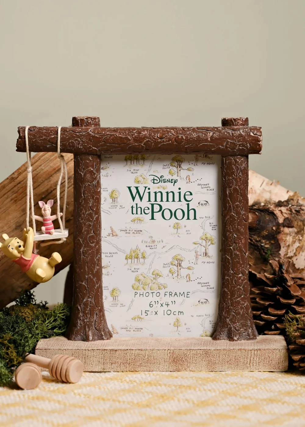 Disney Winnie The Pooh & Piglet Swing Photo Frame - One Size Image 1