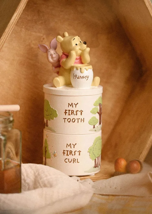 Disney Winnie The Pooh Resin Tooth And Curl Trinket Box Set - One Size Image 1